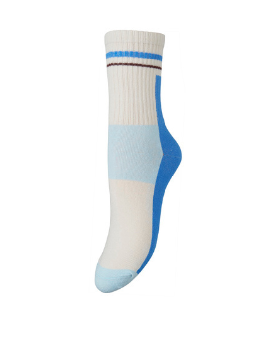 BECKSONDERGAARD Sporty Block Socks Little Boy Blue - Amelie